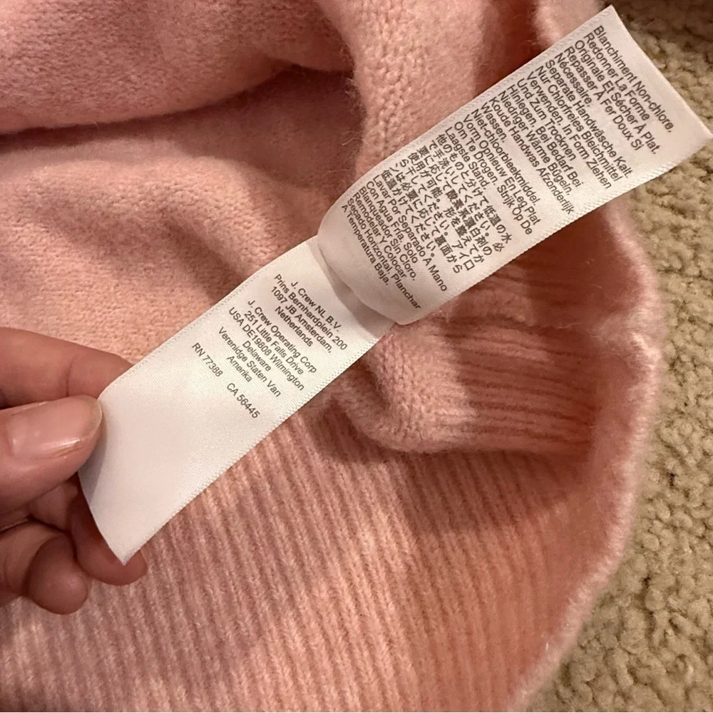 J. Crew Soft Pink Turtleneck Sweater